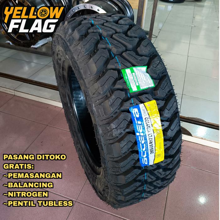 Ban Mobil Offroad MT 265 65 R17 Accelera Omikron M/T untuk Pajero, Fortuner, Navara, Hilux, D max, T