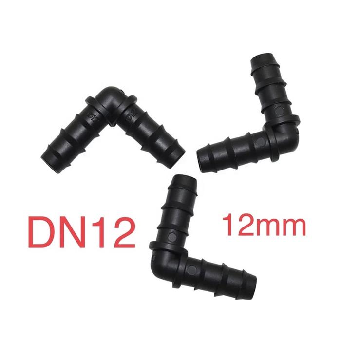 Elbow Knee Nepel 12mm 12 mm DN12 8/11 Hidroponik DN12 Hose Elbow Connector Garden - SKU 2.007.0391 -