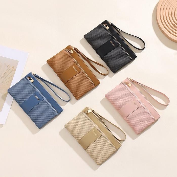 POUCH DOMPET 2 RESLETING MUAT HP UANG CASH UANG KOIN KARTU TAOMICMIC Y9426