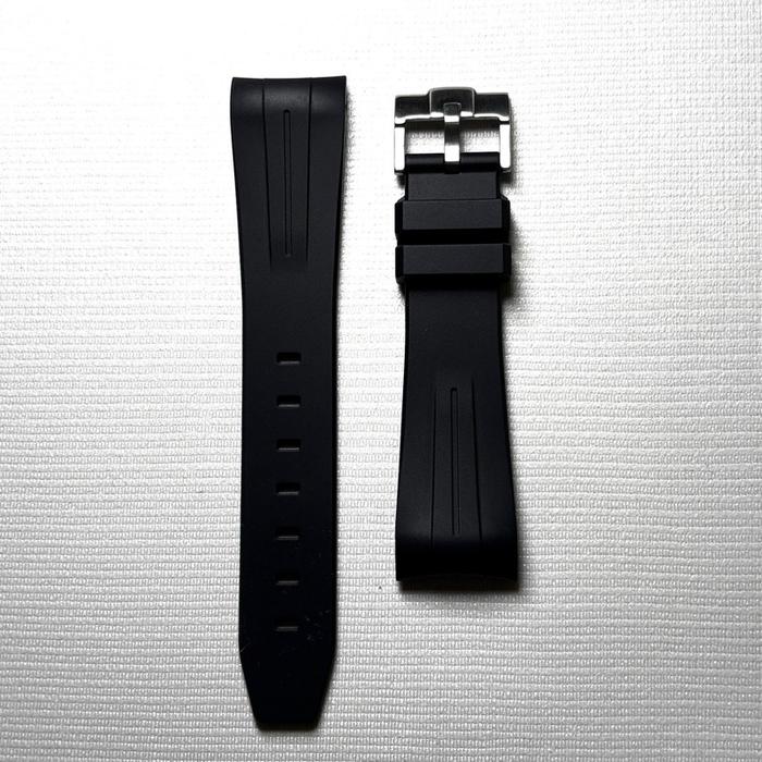 Curved Rubber Strap 22mm Premium