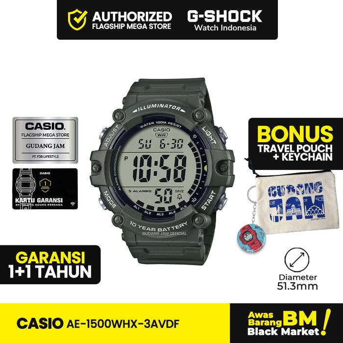 Casio General AE-1500WHX-3AVDF AE-1500WHX AE-1500 AE1500WHX AE 1500WHX