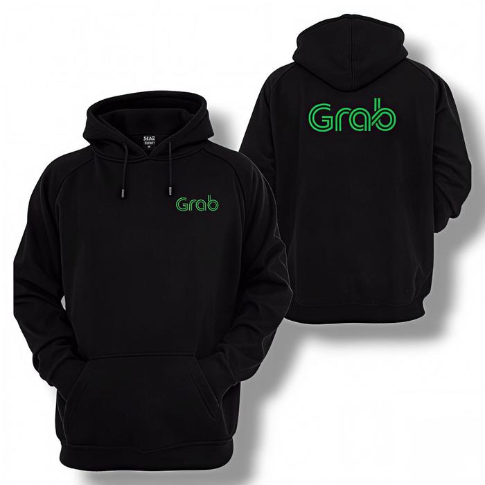 Sweater Hoodie Hitam GRB-01 Ojek Online Jaket Hoodie Ojek Online L-XXL