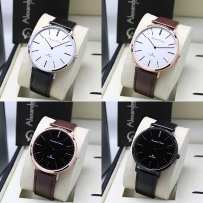 JAM TANGAN COUPLE ALEXANDRE CHRISTIE AC8490 AC 8490 TALI KULIT ORIGINAL