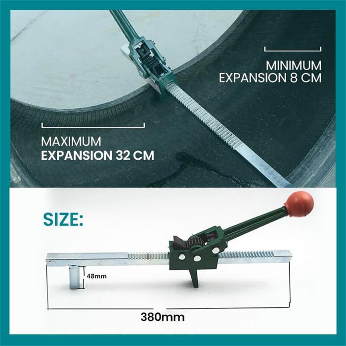 Manual Tire Expander Car Truck Motorcycle Tractor Wheel Tyre Hand