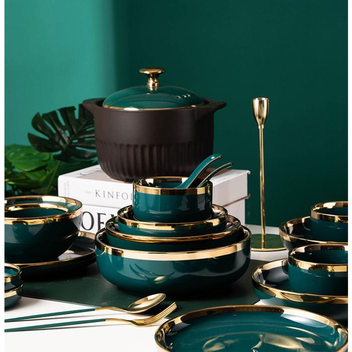 Luxury Table Dinner Plate Sets Dinnerware Ceramic Plates Set