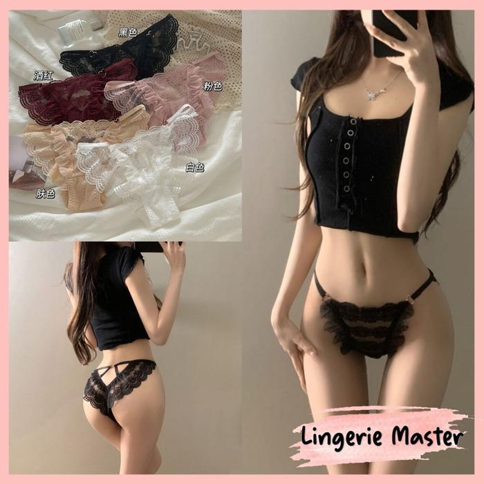 [ LINGERIE MASTER ] - (C-86) Celana Dalam Wanita Polos High Quality Renda Import CD Sexy Fit to L