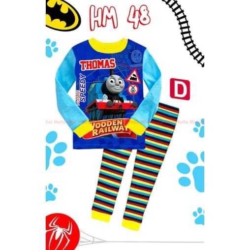 Fafabell Hm 48 Pajamas Anak Cowo Thomas Paw Patrol 2-13 Tahun