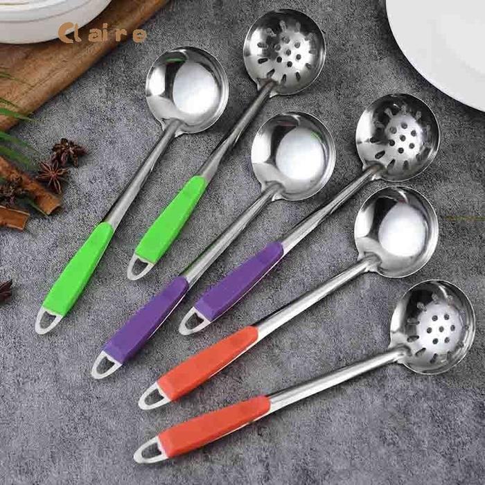 Centong Soup Sayur Stainless Stell / Centong Sendok Kuah Shabu-shabu / CH