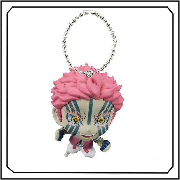 Bandai Akaza Demon Slayer Small Pendant Gashapon Fashion Exquisite Action Figure Model Toys