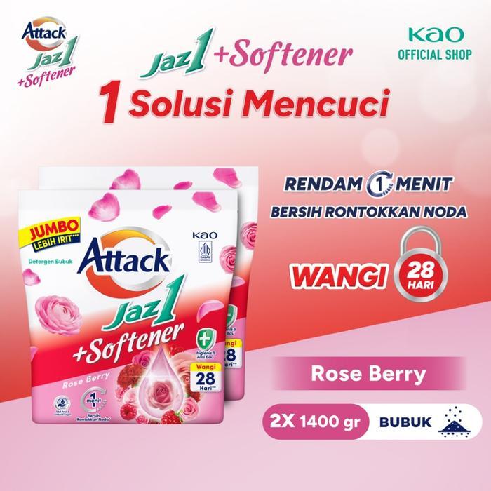 DISKON Attack Jaz1 Twinpack - Deterjen Bubuk Sabun Cuci Baju READY STOCK