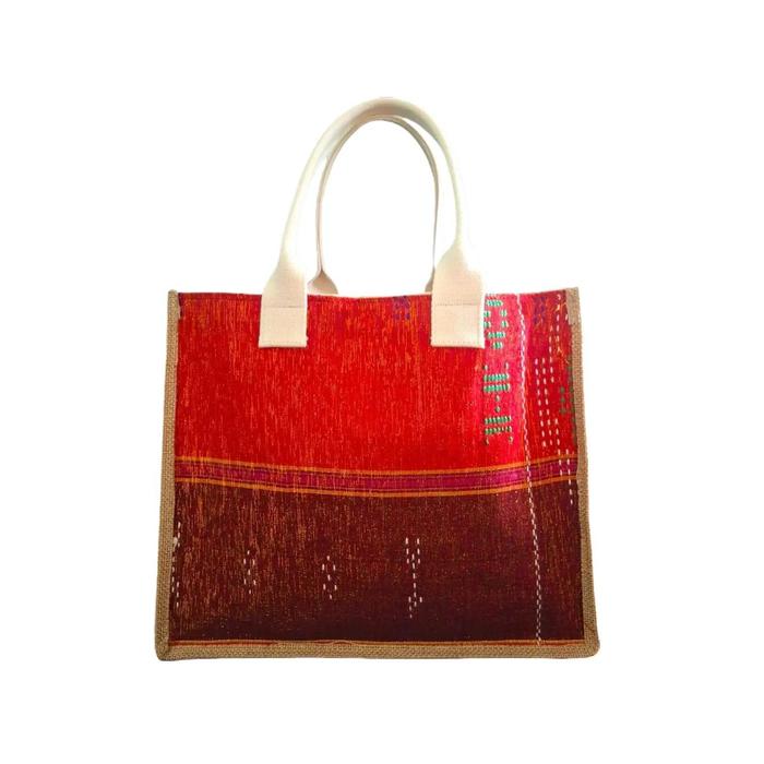 Tas Goni Laminasi Batik Tas Ulos/Tote Bag/Tas Motif Seni dan Unik/Tas Wanita