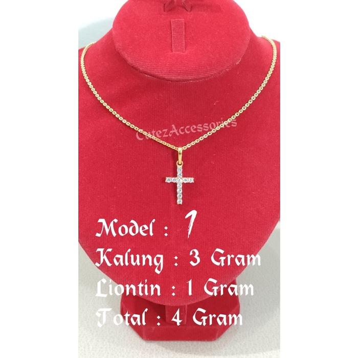 Kalung Dewasa + Liontin Emas Muda