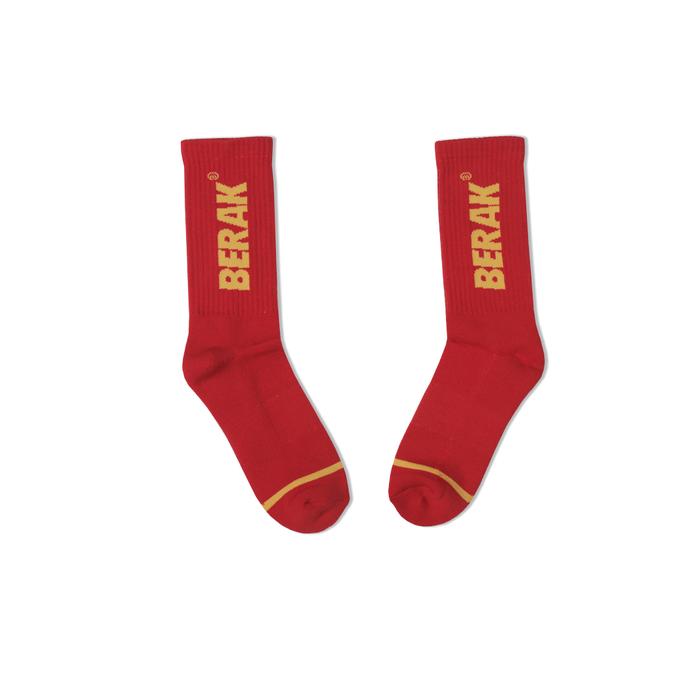 Berak 9420 Kaos Kaki Socks DESTROY RED