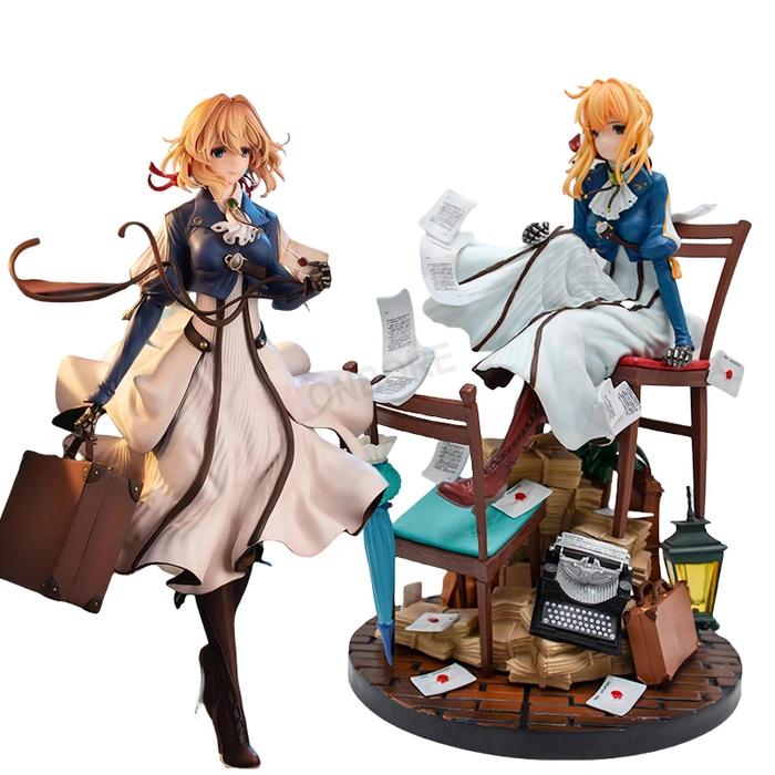 28cm GK VIOLET EVERGARDEN Anime Girl Figure Violet Evergarden Action Figure Nikke Alice Sexy Figurin