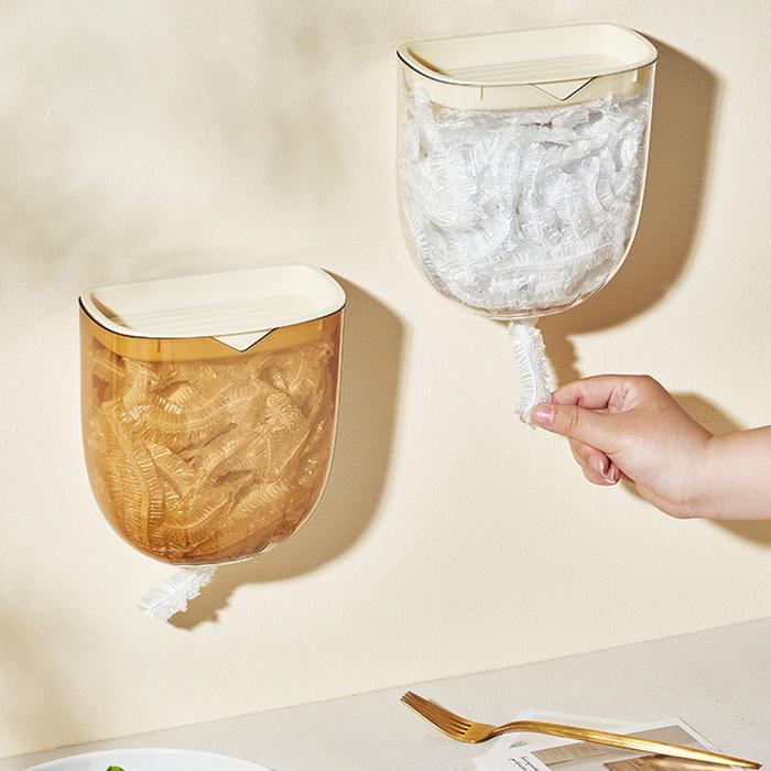 Shower-cap Storage Box Practical Multipurpose Plastic Wrap Box For
