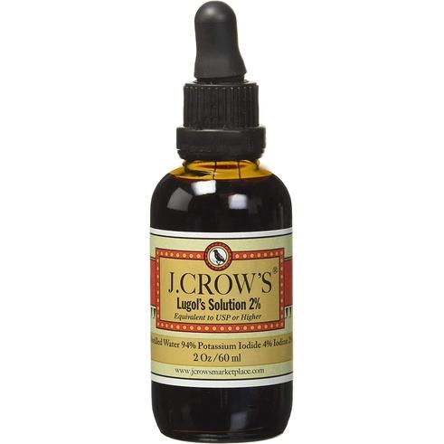 Original J.Crow'S Lugol Iodine Solution Potassium Iodide 4% + Iodine 2% / 60Ml