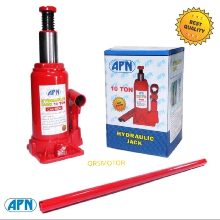 Dongkrak + Stang Dongkrak Botol 10 TON Hydraulic Jack APN