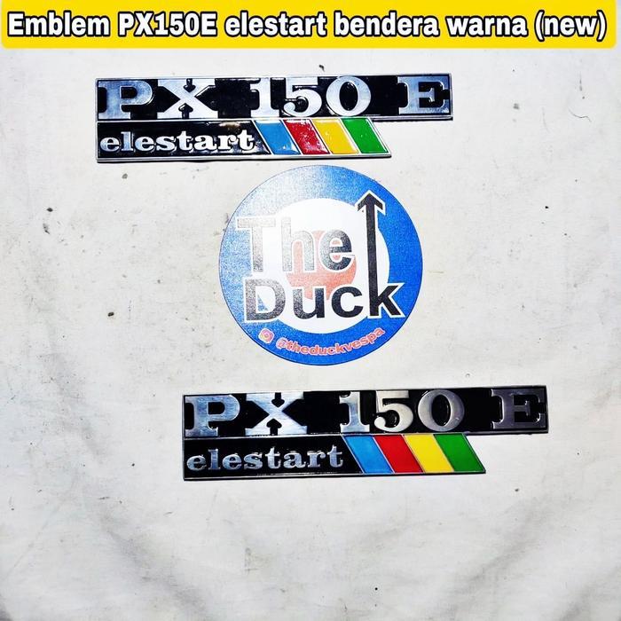 Emblem Tepong Samping Vespa Excel Exclusive PX 150 Elestart PX150E warna [NTS]