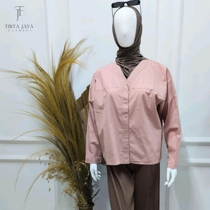 BLOUSE BASIC OUTER RED UP KIMONO STYLE BL