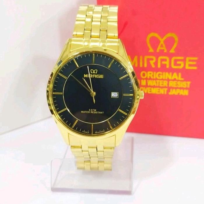 MIRAGE Jam Tangan Pria Original Klasik Daijamin Tahan Air,Anti Karat & Tidak Luntur,Dengan Analog Ta