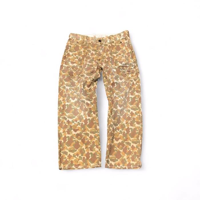 Vintage Avirex Gold Camouflage Cargo Military Us Nato Trouser pants  Size M waist 33  W 30 L 32  Wai