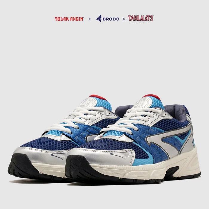 Brodo Ace Neptune Swift Blue × Tolak Angin brodo kolaborasi sepatu brodo x tolak angin