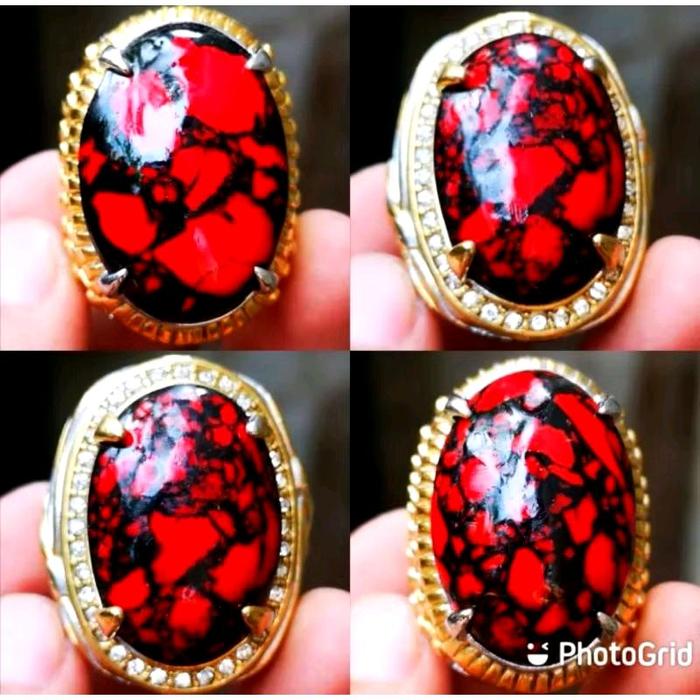 Batu akik pirus merah jumbo
