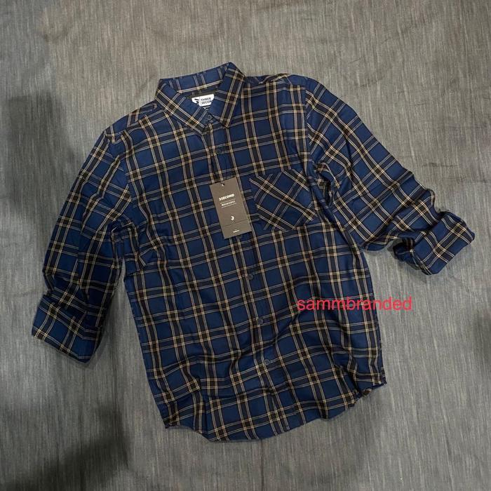 3second kemeja ORIGINAL 100% katun flanel