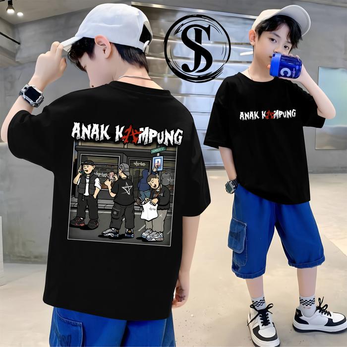 Kaos Kata Kata "ANAK KAMPUNG" / Baju Kaos Kata-Kata Keren Nyindir Viral / T-Shirt Kaos Kata2 Motivas