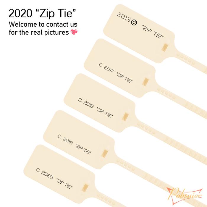 6pcs New 2020 "Zip Tie" Plastic Tag Off Sneakers White Shoes