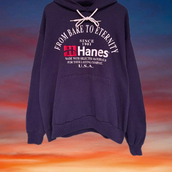 Hoodie streetwear vintage 90s hanes from bare to eternity hoodies not jerzees russell anvil oneita l