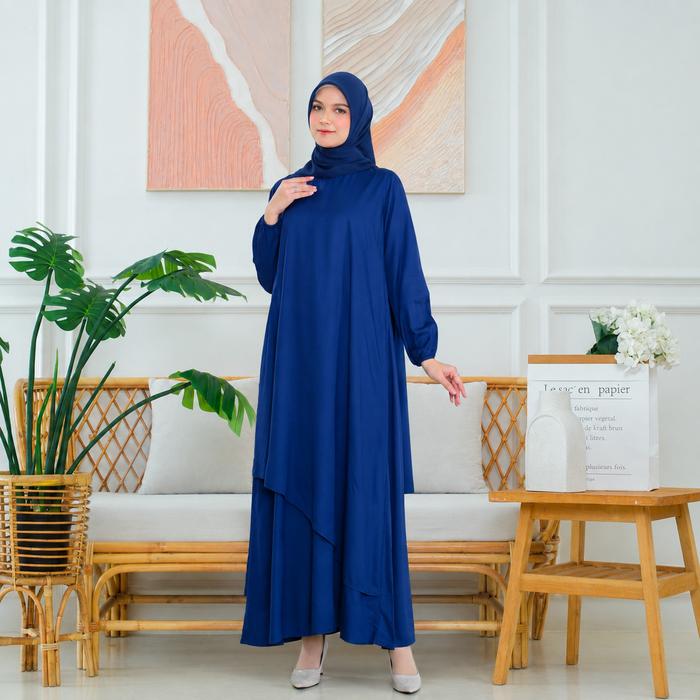 RILLEY - Gamis Gamis Wanita Muslimah Amerta Bahan Rayon Twill Adem
