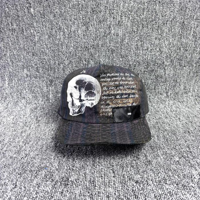 Topi CA4LA Cap In Japan Art Skull Ripped Second Preloved Original 232
