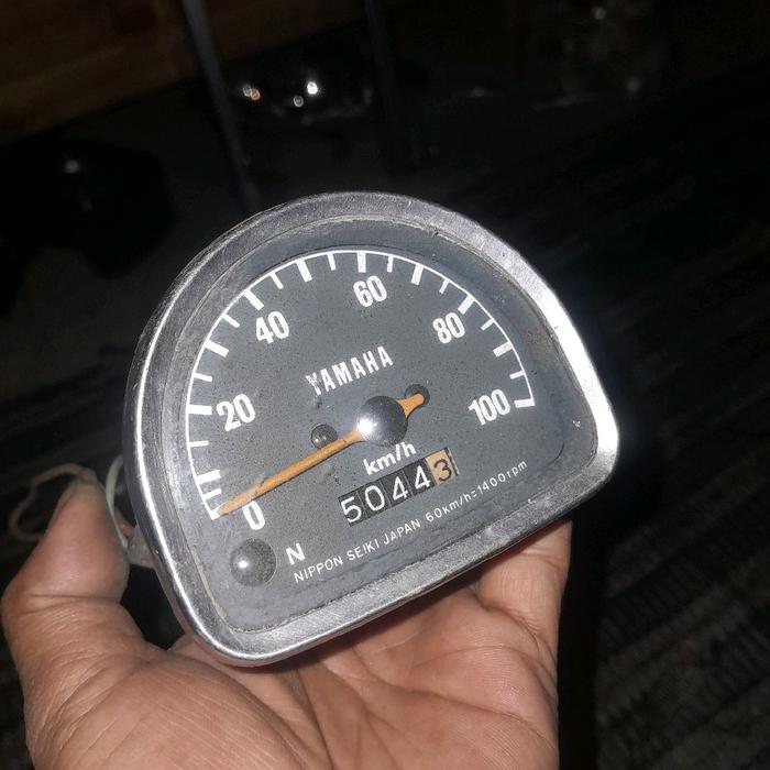 Speedometer Yamaha V75 Original Nippon Seiki Japan 50443 untuk Motor dengan Skala 0-100 km/h