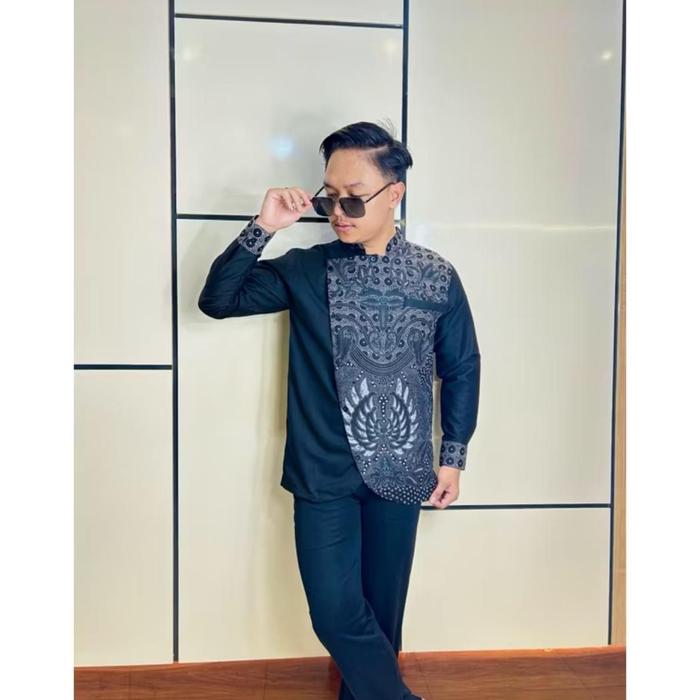 Batik beskap moderen kecombrang katun halus