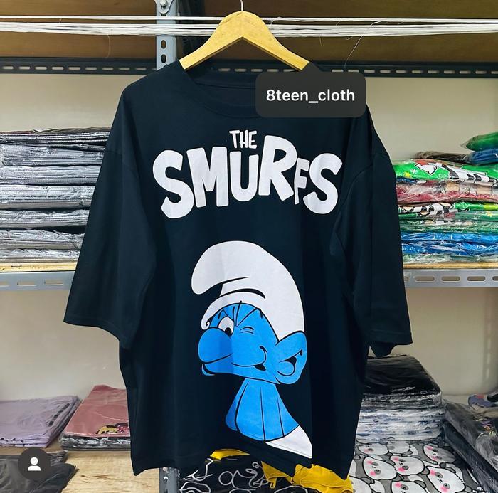 HarapanMakmur Kaos LD 130-140 cm Lengan 7/8 3/4 Jumbo Gambar Bahan Katun Combed 30s T-Shirt oversize