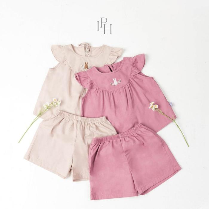 Top Little Palmerhaus - Poppy Attire Set (Setelan Anak Perempuan)