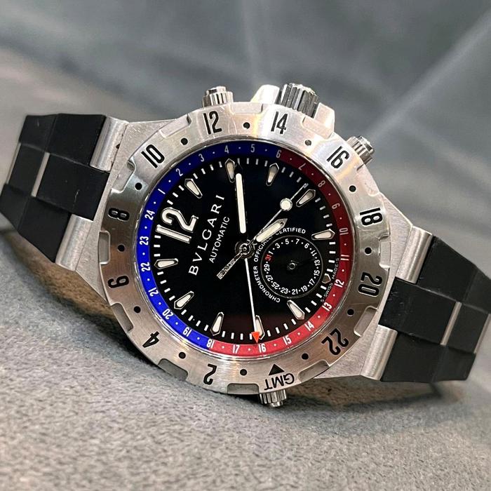 jam tangan bulgari diagono professional GMT