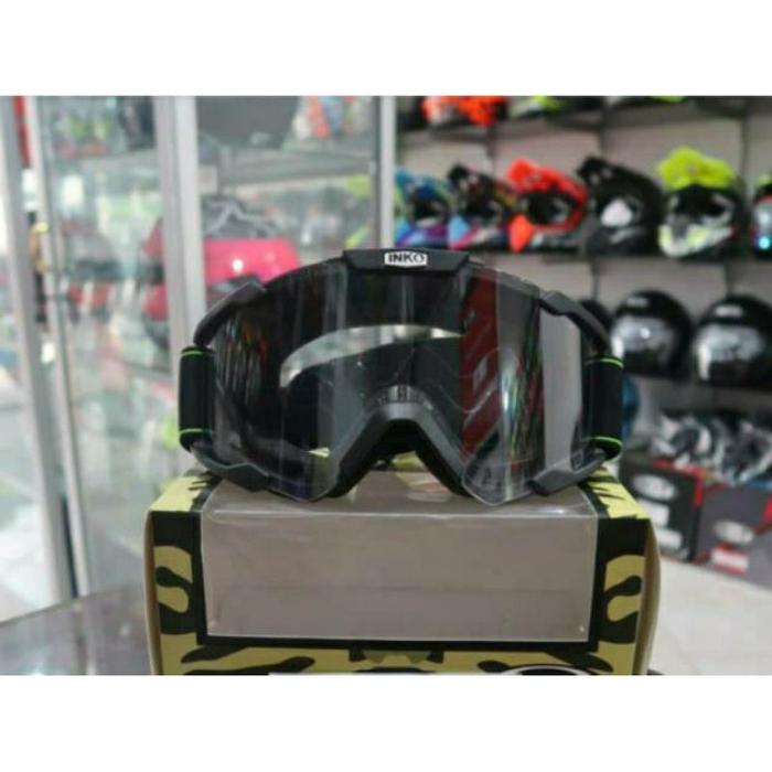 Kacamata Helm Cross Goggle Safety INKO Clear Bening