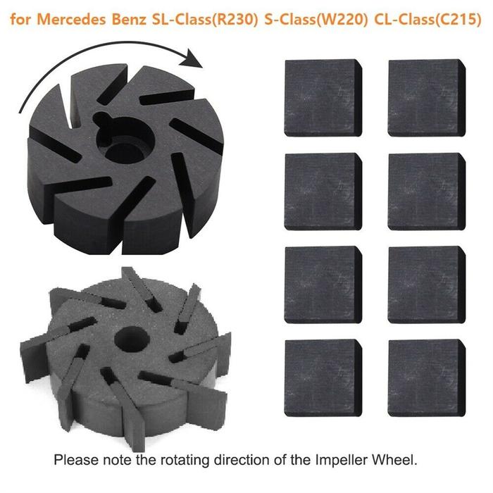 Locking Vacuum Pump Motor Impeller Central Impeller Wheel Replacement