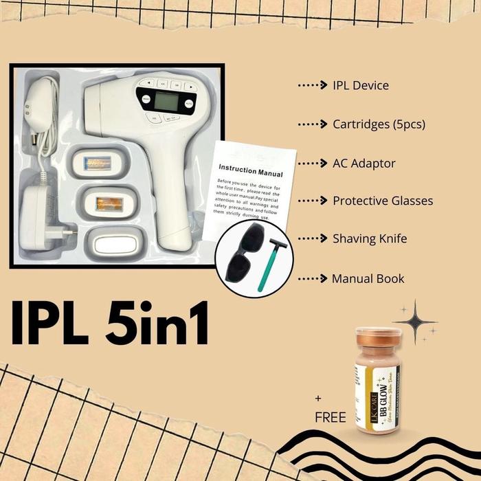 IPL Laser Hair Removal 5IN1 Acne Ice Repair Skin Detection