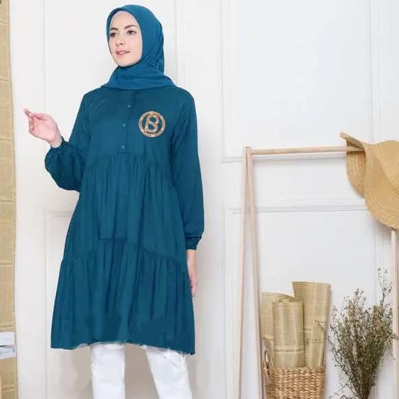 Tunik Rempel Anara / Dress Rumbai Wanita Busui Jumbo