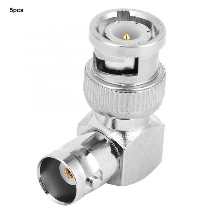 micro usb connector 5pcs L Shape 90 Degree Brass BNC Male to Female