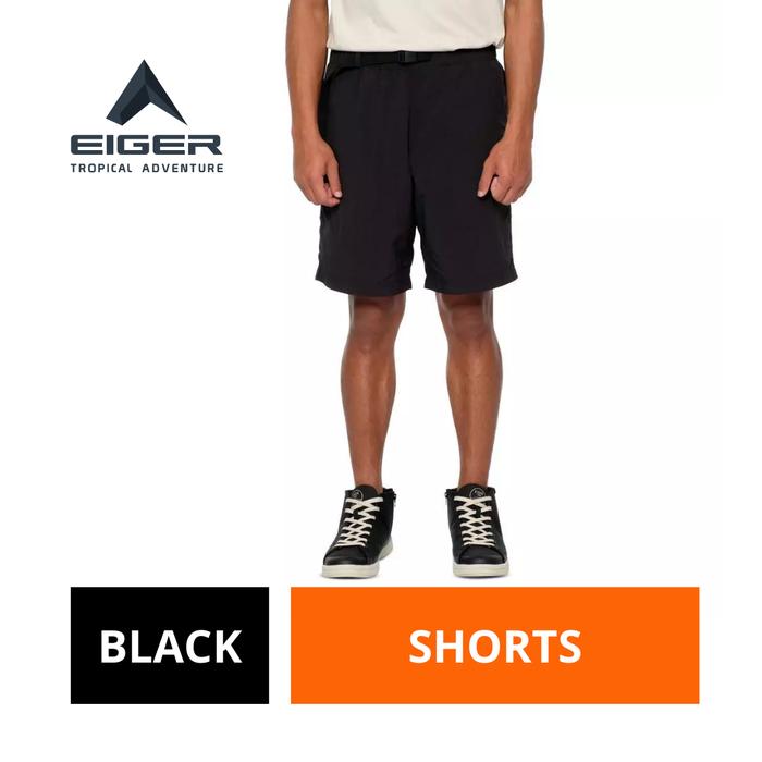Celana Pria Eiger Original Hitam Pendek Nilon X-Ostraa Short Pants Outdoor
