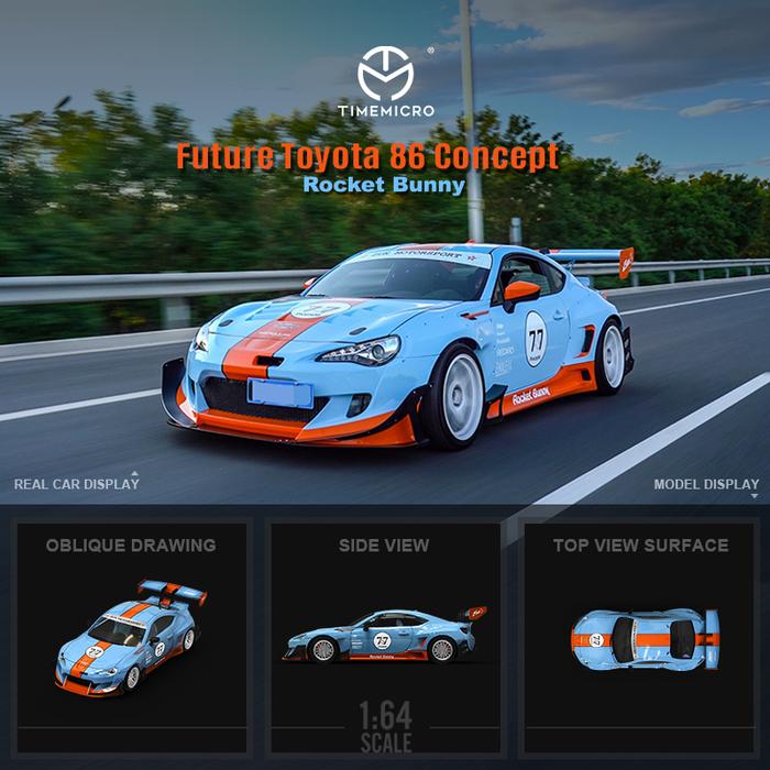 Time Micro 1:64 Toyota 86  / Gulf  Diecast Model Car