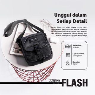 Eiger - EVERNEXT Tas Selempang Pria Anti Air Sling Bag Flash Pria Tas Slempang Mini Cowok Waterproof