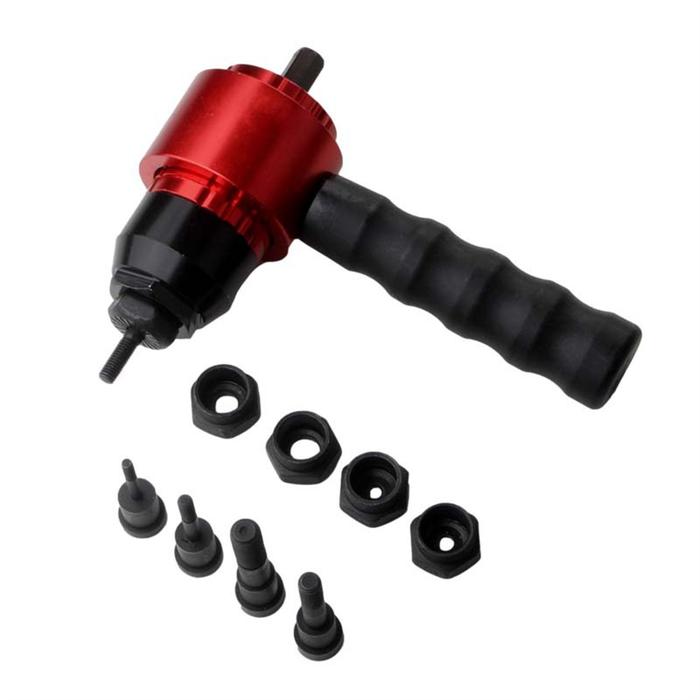 Portable Manual Nail Gun Electric Rivet Gun Nut Gun Bit Adapter