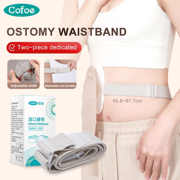 Cofoe Tas Ostomy, Sabuk Penguat Tali Perut Dapat Diperpanjang untuk