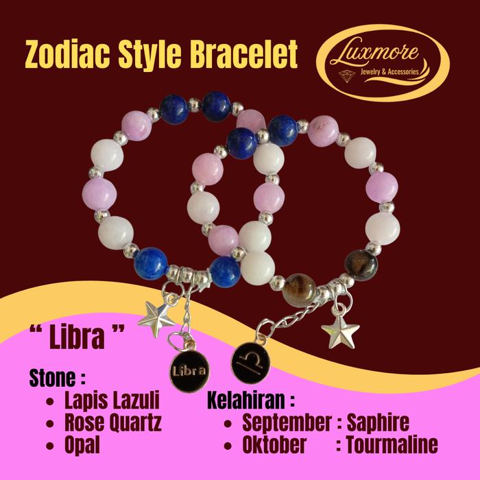 Zodiac Style Bracelet (Libra), Gelang Zodiak Libra