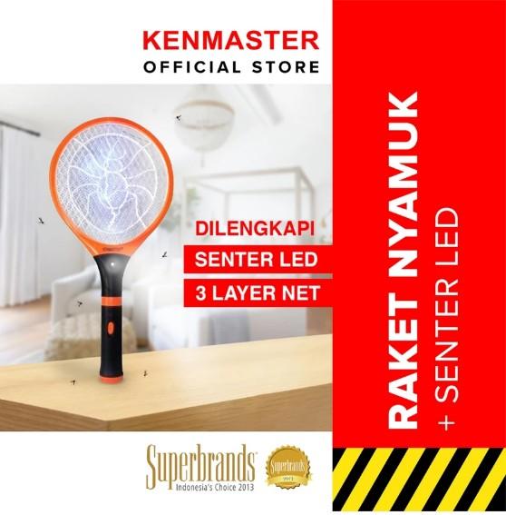 AW % Kenmaster Raket Nyamuk + Senter LED - KM 559 - MOSQ026